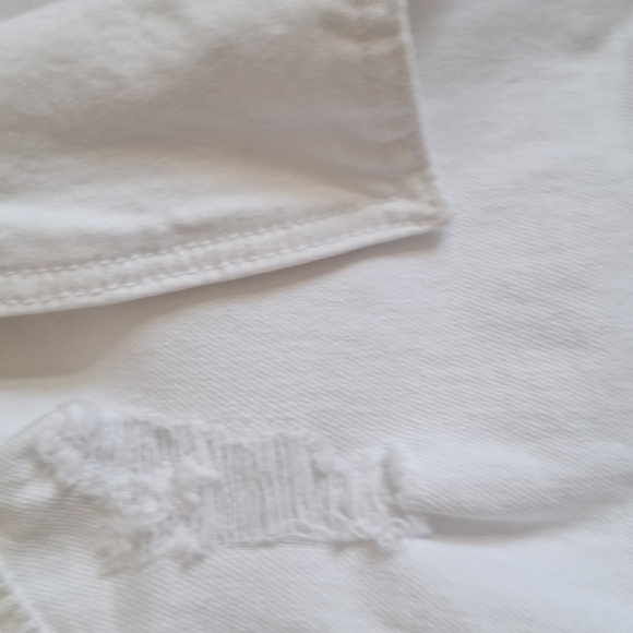 Red Star White Denim Jacket Size Large - Picture 3 of 11